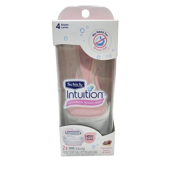 Schick Intuition 4 Blade Advanced Moisturizing Women’s Razor with Shea Butter - Picture 2 of 10